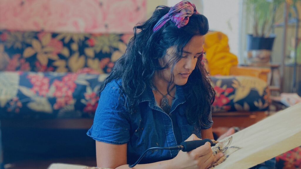 Woodburning Workshop with Nasreen Khan